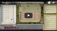 Revolution D100 Advanced Combat Example (video)